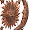 Brown Sun & Moon Rustic Metal Wall Decor